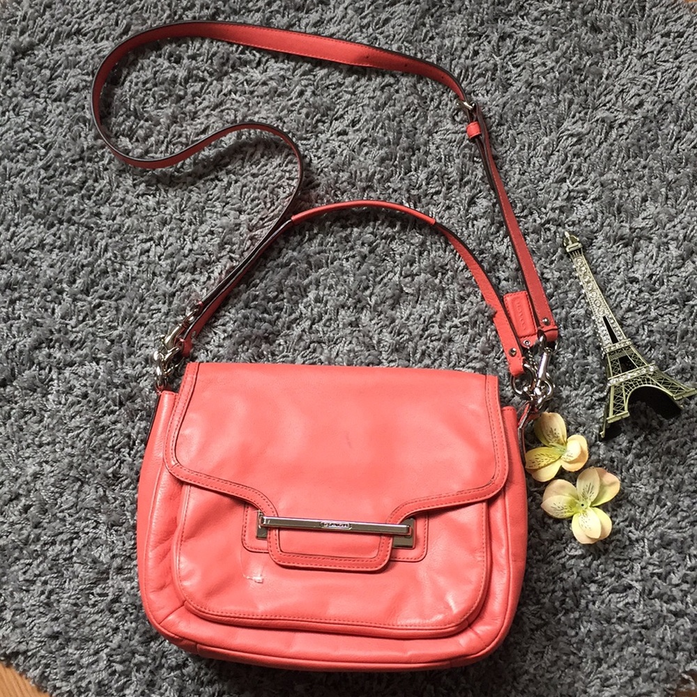 Coach coral crossbody